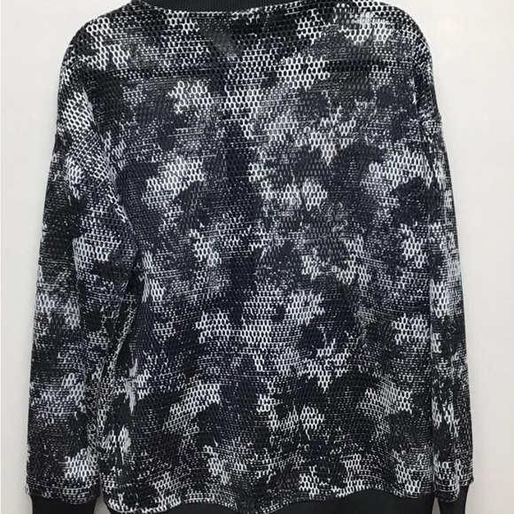 IVY PARK Black and White Mesh Bomber Jacket - Picture 6 of 7